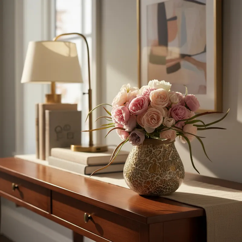 Flores Artificiais Contendo 27 Flores Arranjo Para Decoração De Casa Festa