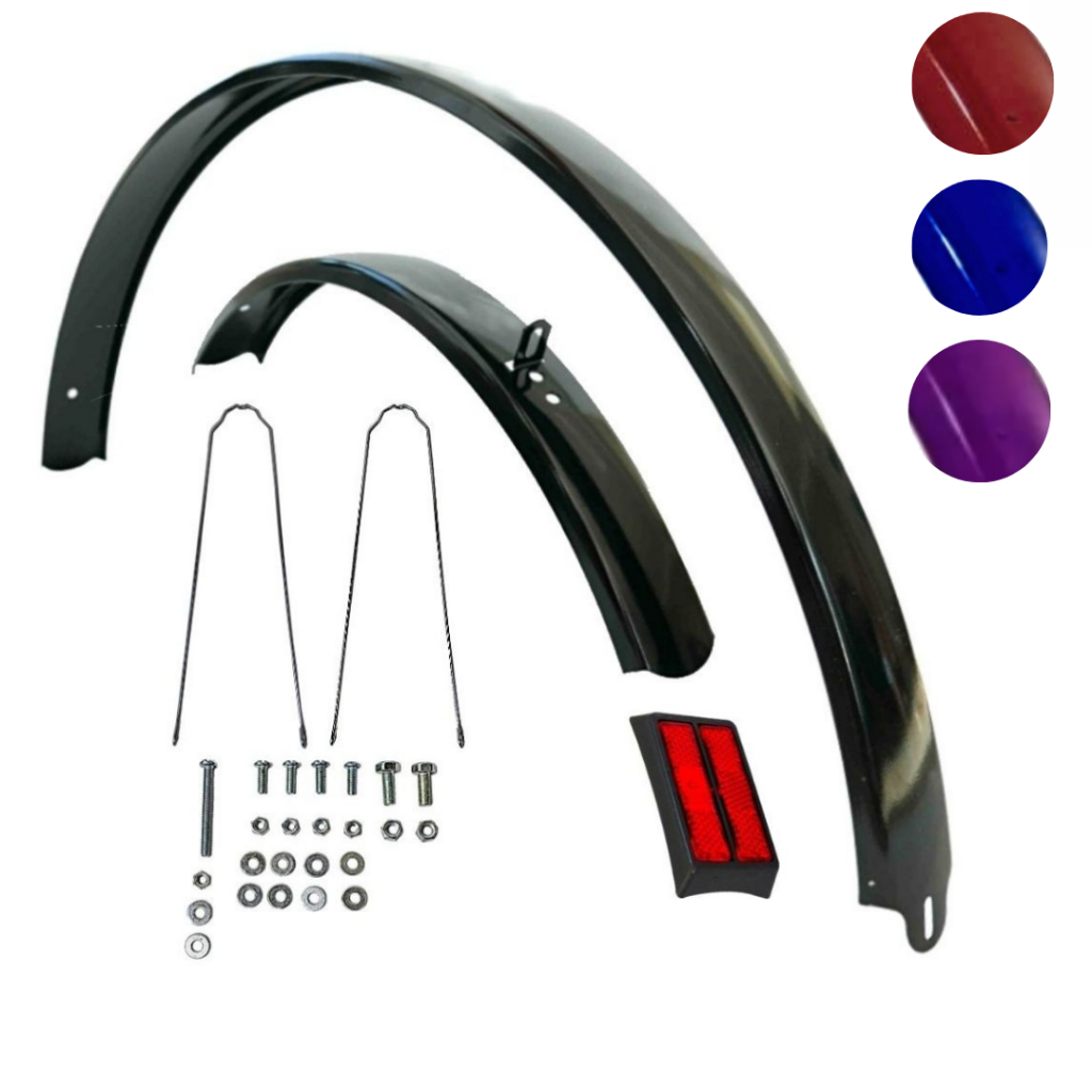 Kit Completo Paralama Para bicicleta Aço Bike Caloi e Monark ou Bicicletas com Garupa em Geral
