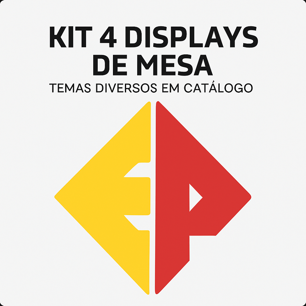 Kit 4 Displays de Mesa - Catálogo em Oferta na Shopee