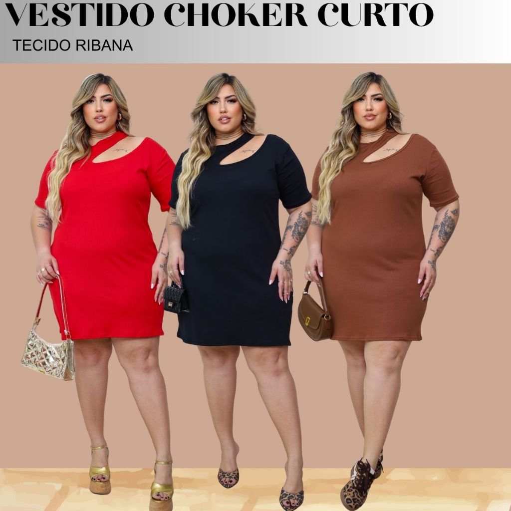 Vestido Feminino Plus Size Midi Curto Verão Festa Decote Assimétrico Casual curve curvy Formatura em Oferta na Shopee