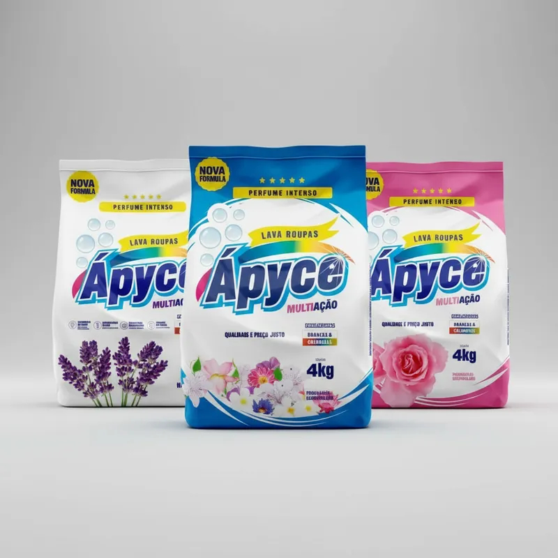 Sabão em pò lava roupas 4 kg Apyce Roupas Perfumadas