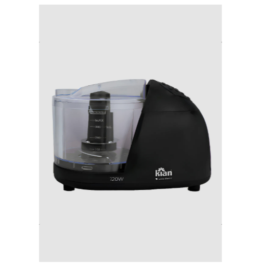 Mini Processador De Alimentos 500ml Elétrico Pica Alimentos Cor Preto KIAN