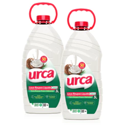 Kit 2 Lava Roupas Liquido Coco Urca 3L