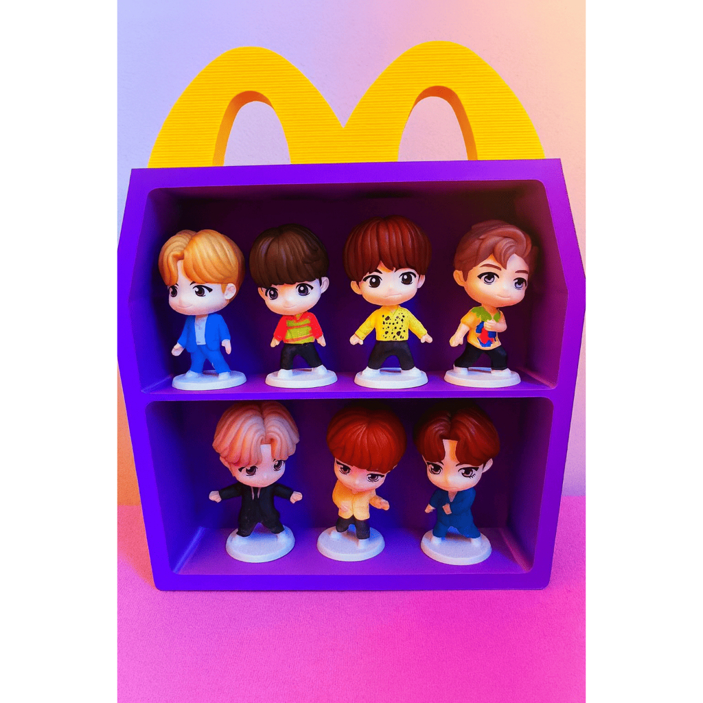 Prateleira Expositora BT21 McD para Mini Bonecos (sem bonecos)