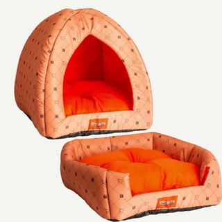 Cama Toca Iglu 2 em 1 Luxo Shopito Para Cães e Gatos