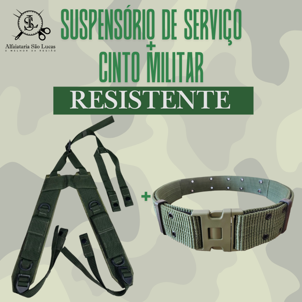 Cinto Suspensório Militar Acolchoado - Comprar com Melhor Preço em Cintos