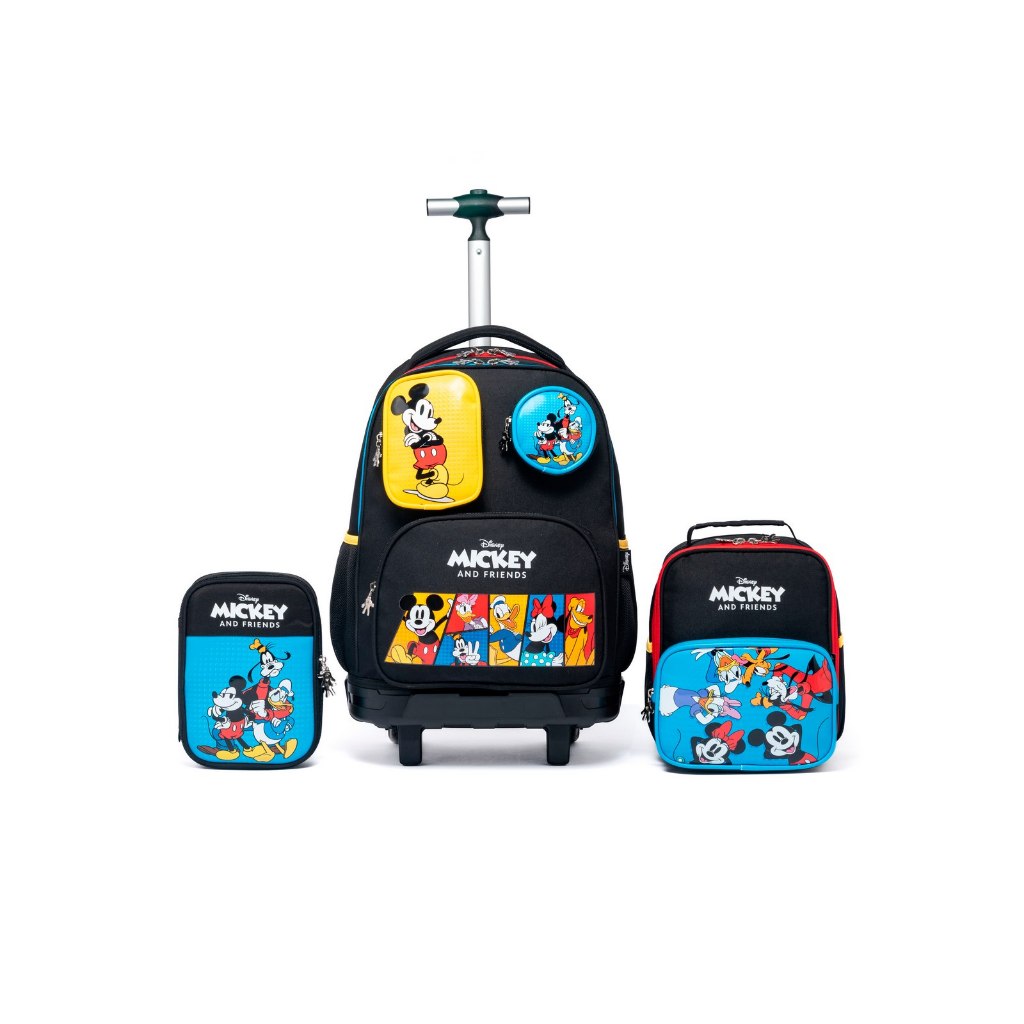 Kit Mochila Disney Rodinha Lancheira Estojo Escolar Infantil Mickey Mouse  Amigos em Oferta na Shopee