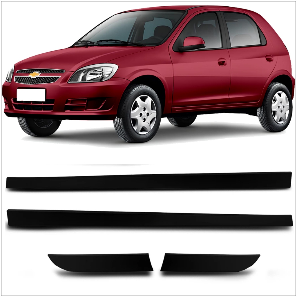 Jogo Friso Lateral Celta 4 Portas 2000 a 2005 Preto