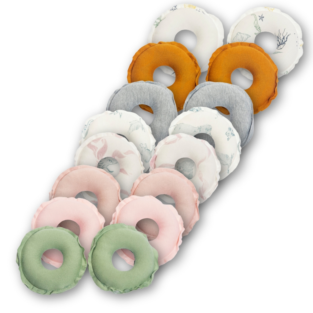 Kit Rosquinha De Amamentação Lavável Macia 100% Algodão em Oferta na Shopee