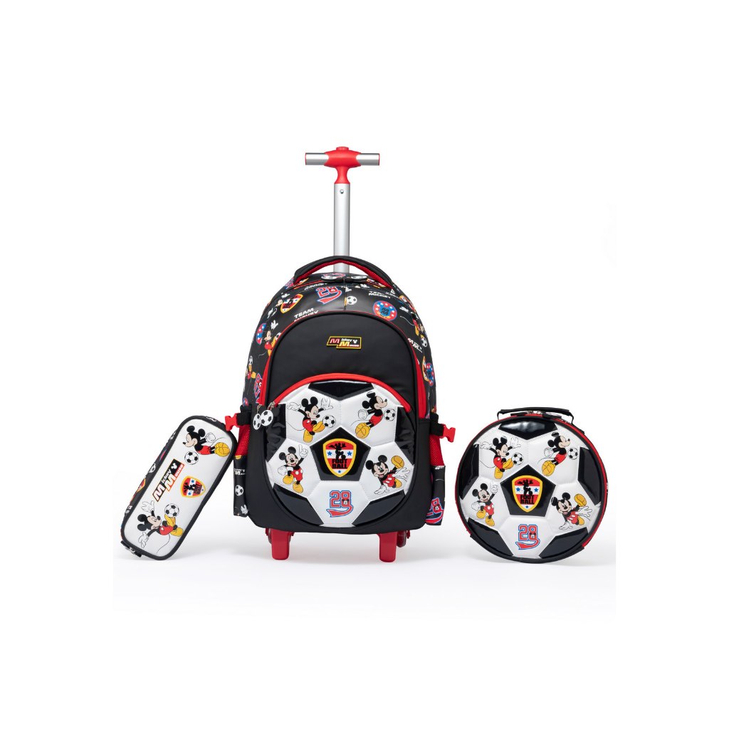 Kit Mochila Rodinhas Mickey Escolar Infantil Masculino Resistente em Oferta na Shopee