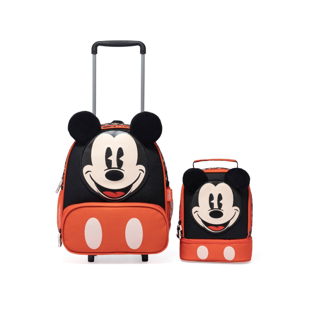 Kit Mochila Rodinha Mickey Pré Escolar Infantil Resistente Disney em Oferta na Shopee