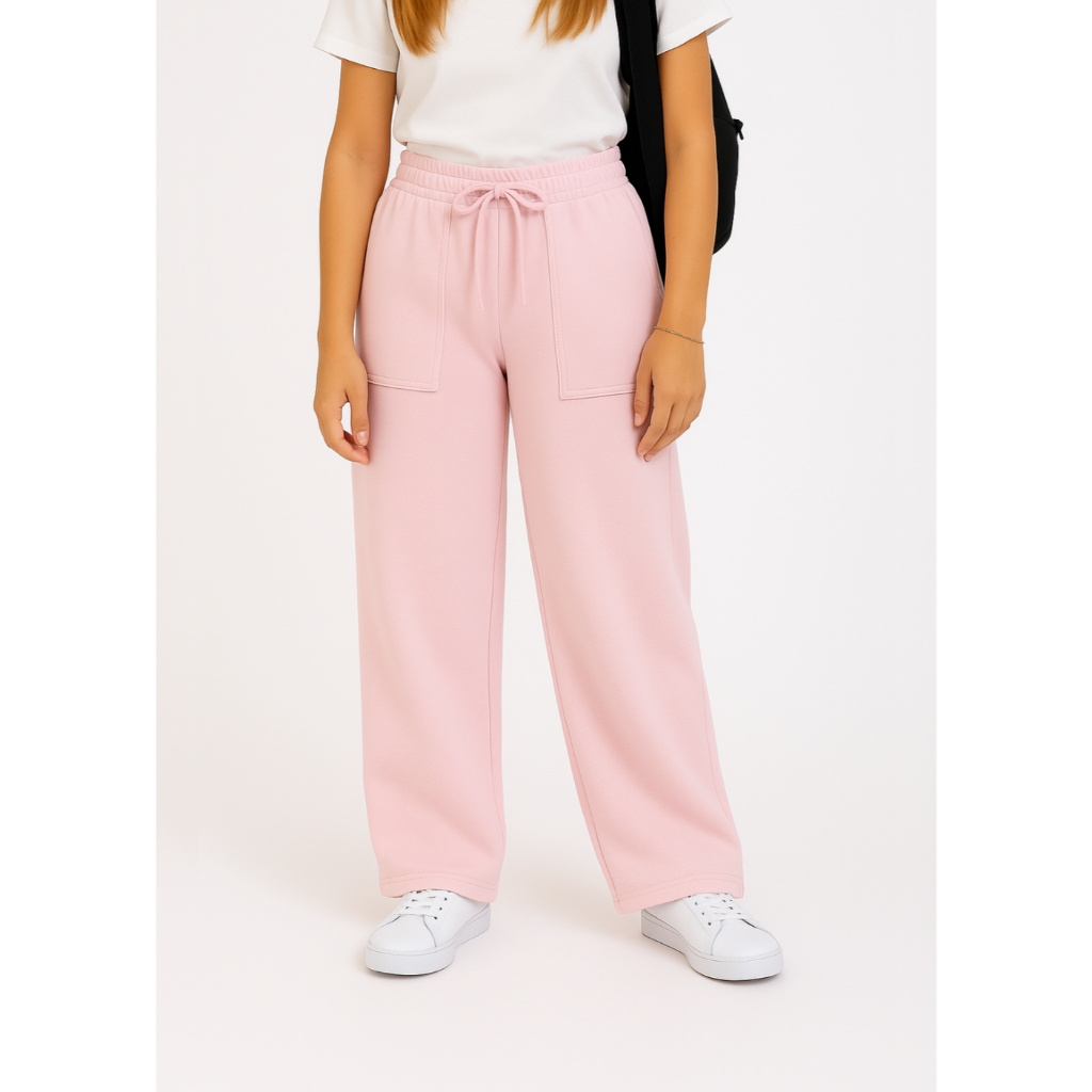 Calça Pantalona Juvenil Infantil Menina em Moletinho Feminina em Oferta na Shopee