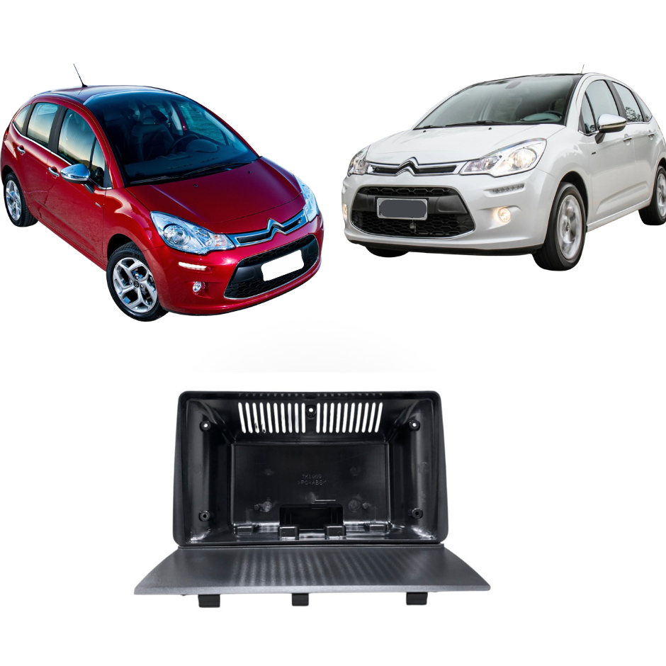 Moldura Citroen C3 Preto 9 Polegadas 13/21