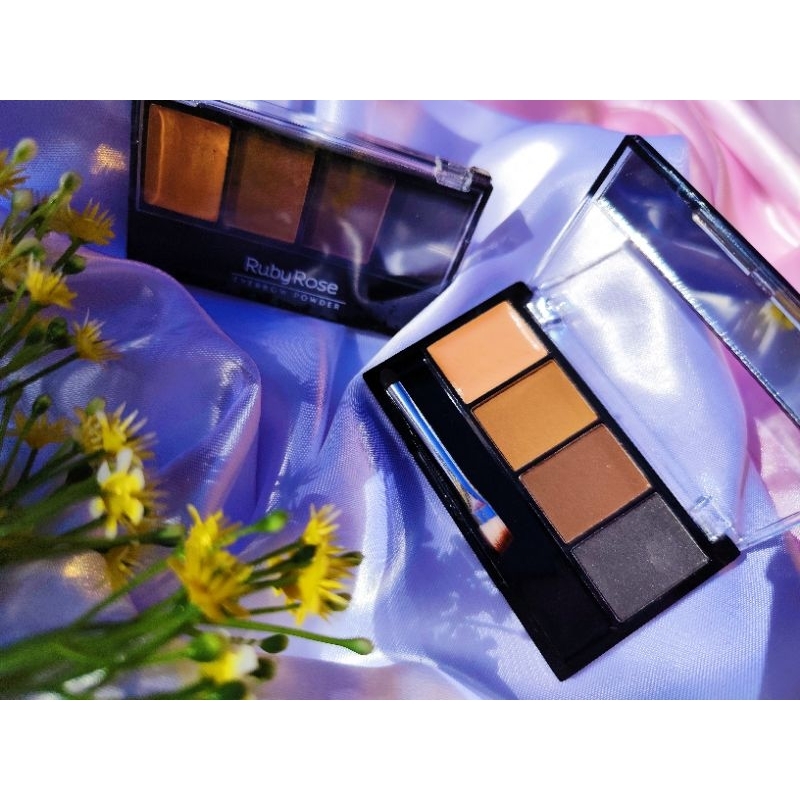 Paleta de Sobrancelhas Ruby Rose HB-9354 | Compacta, com Espelho e Cera Fixadora – Sobrancelhas Perfeitas