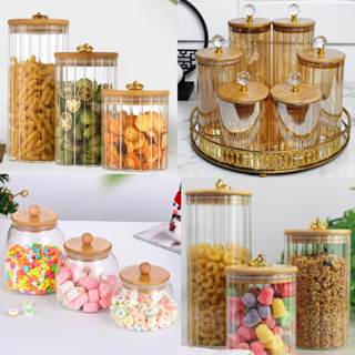 Porta Mantimentos Potes Herméticos  Pote Hermético Vidro MODELOS DIVERSOS Porta Temperos Cozinha em Oferta na Shopee