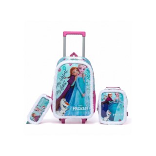 Kit Escolar Frozen Pelúcia Mochila Rodinha Lancheira Infantil Disney em Oferta na Shopee