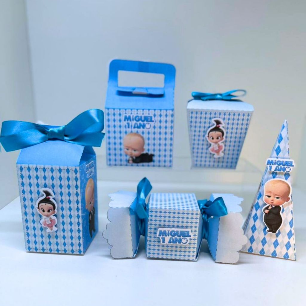 KIT 25 CAIXAS PERSONALIZADAS - PODEROSO CHEFINHO - LEMBRANCINHAS - ANIVERSÁRIO
