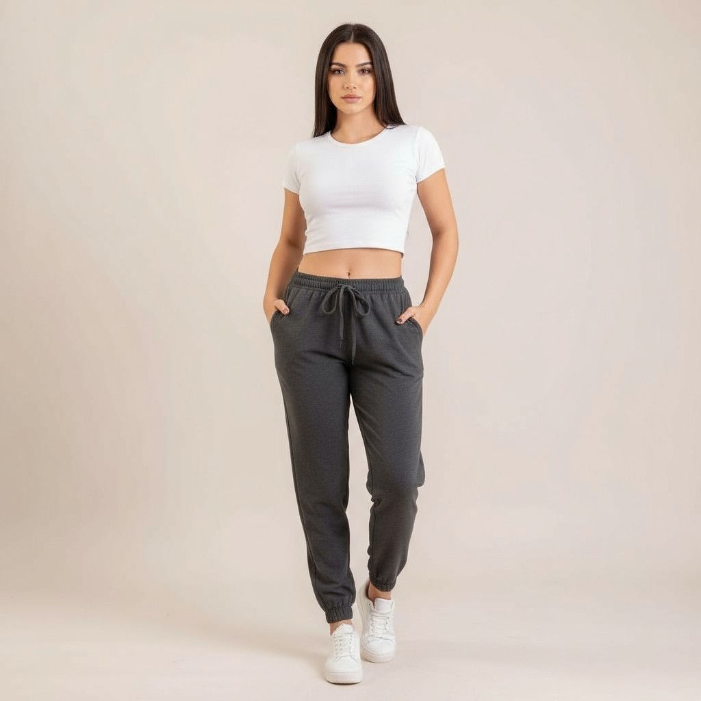 Calça Jogger Feminina Esportiva Elastic Tactel Premium Cintura Elastica Estilo e Liberdade
