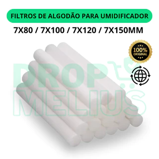 Kit 5/10/20 Filtros de Algodão 7mm Refil de Substituição para Umidificador Portátil USB, Aromatizado
