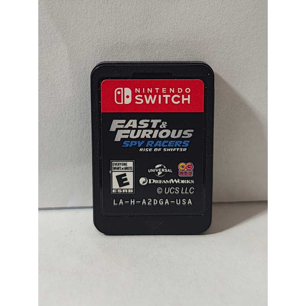 Fast & Furious Spy Racers Rise Of Sh1ft3r Switch Usado Mídia Física Americano (apenas cartucho)