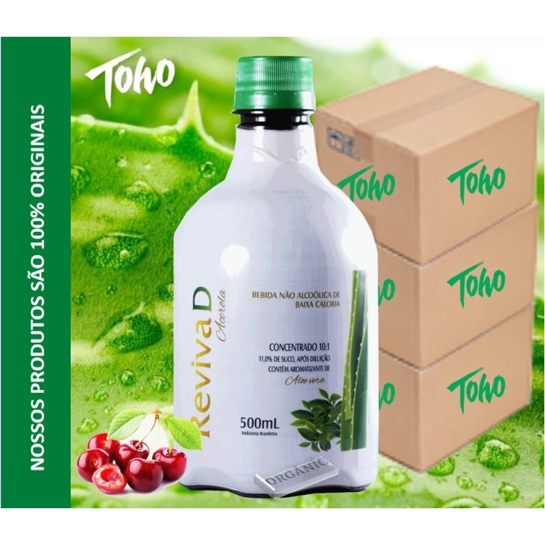 Suco de Aloe Vera Babosa Reviva D 500ml Toho Laboratório
