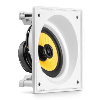 Arandela Frahm Sem Borda 6 Polegadas Coaxial 100w Quadrada Branco
