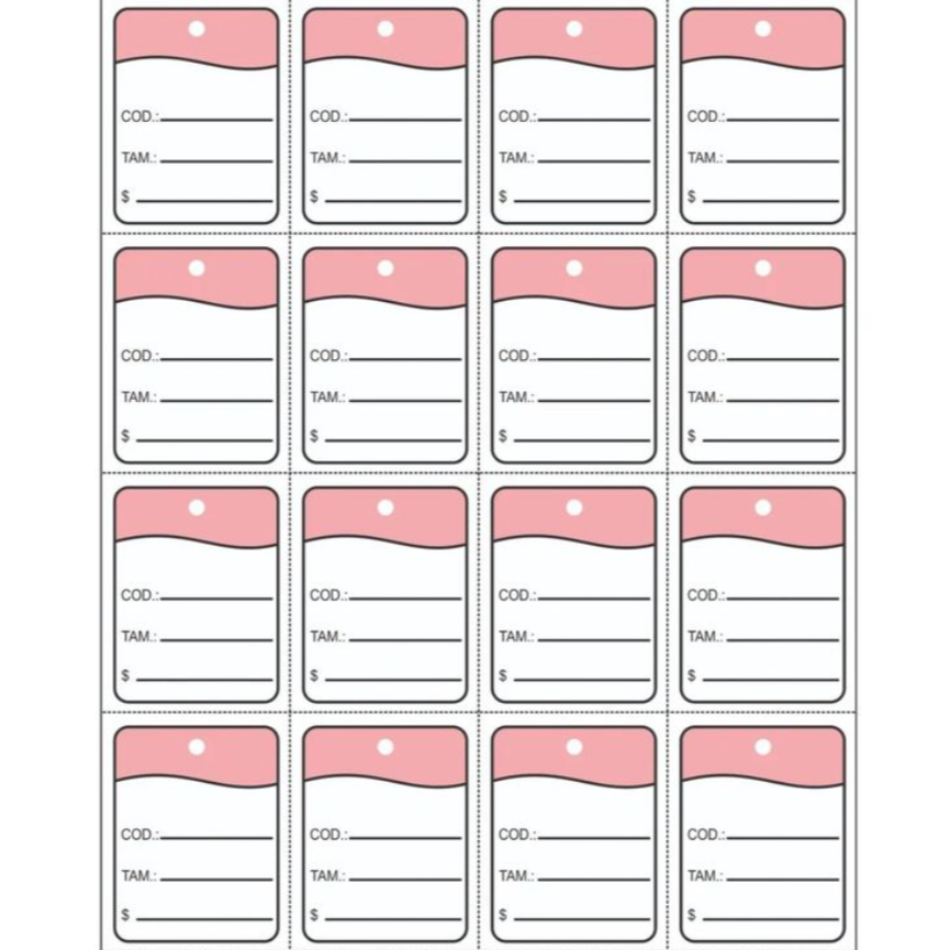 Etiqueta B04 Tag Para Precificação De Roupas Pacote Com 1000 Unidade em Oferta na Shopee
