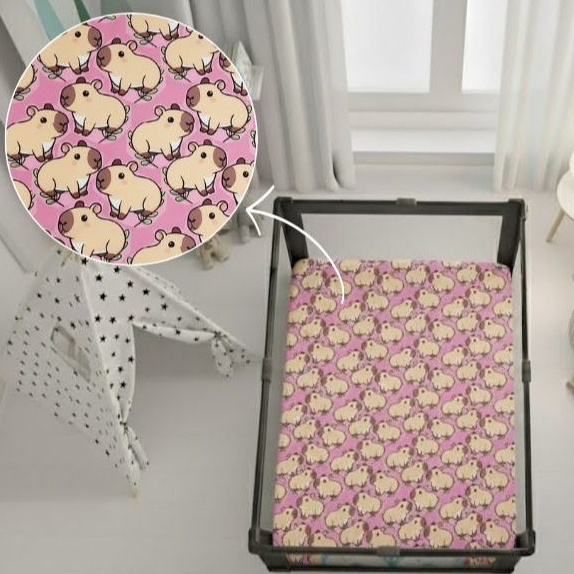 Colchonete 100X75cm Ideal para Cercado/Chiqueirinho de Bebê Percal 400 Fios Super Macio