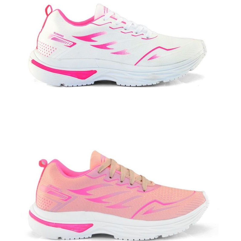 Kit 2 Pares Tênis Feminino Academia Elegante Lançamento Corrida Confortável
