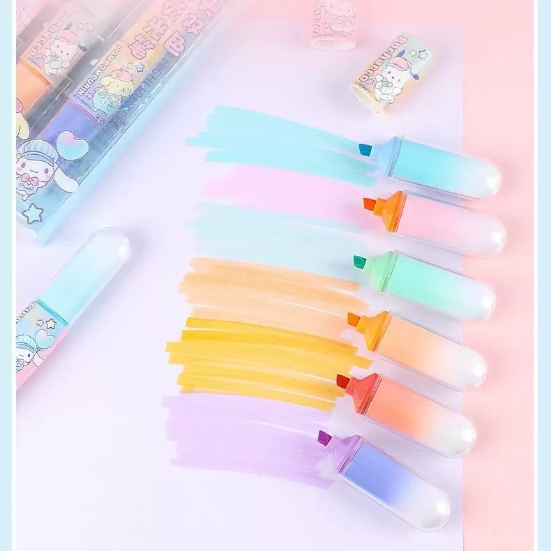 Caneta Marker Bicolor com Desenhos Variados – Compacta, Colorida e Perfeita para Presentear em Oferta na Shopee