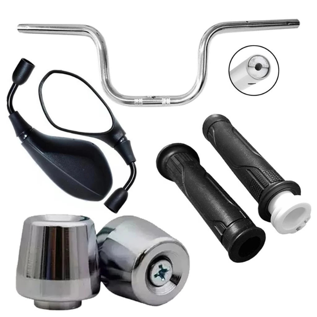 Kit Guidão Cargo 160 Retrovisor F800 Peso PCX Manopla CG Fan Titan 150 Start 160 14+ em Oferta na Shopee
