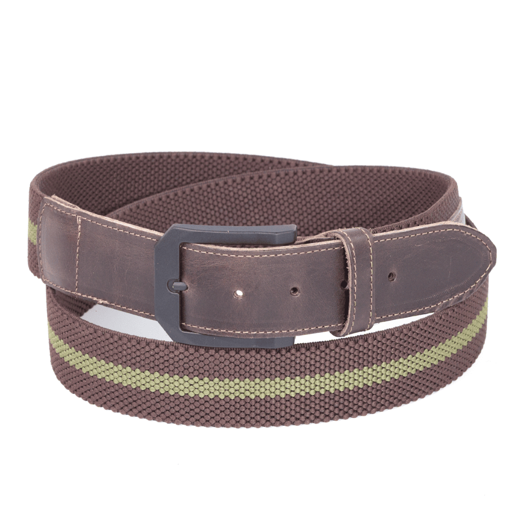 Cinto Masculino Elástico Casual Em Couro Legítimo Pampa’s Country