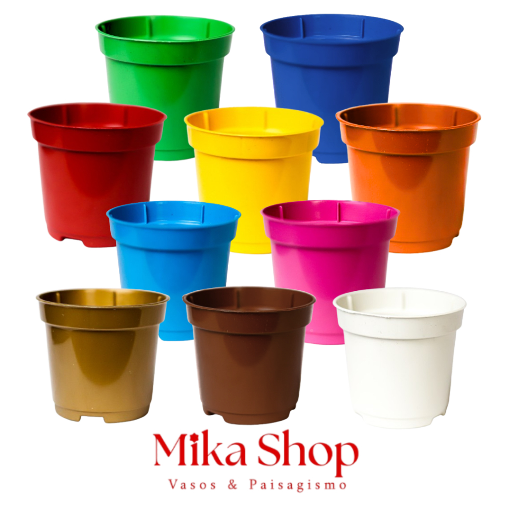 Kit 20 Mini Vasinhos Pote 6 de 80 ml Colorido Para Decoração, Festa, Suculentas, Mudas e Cactos