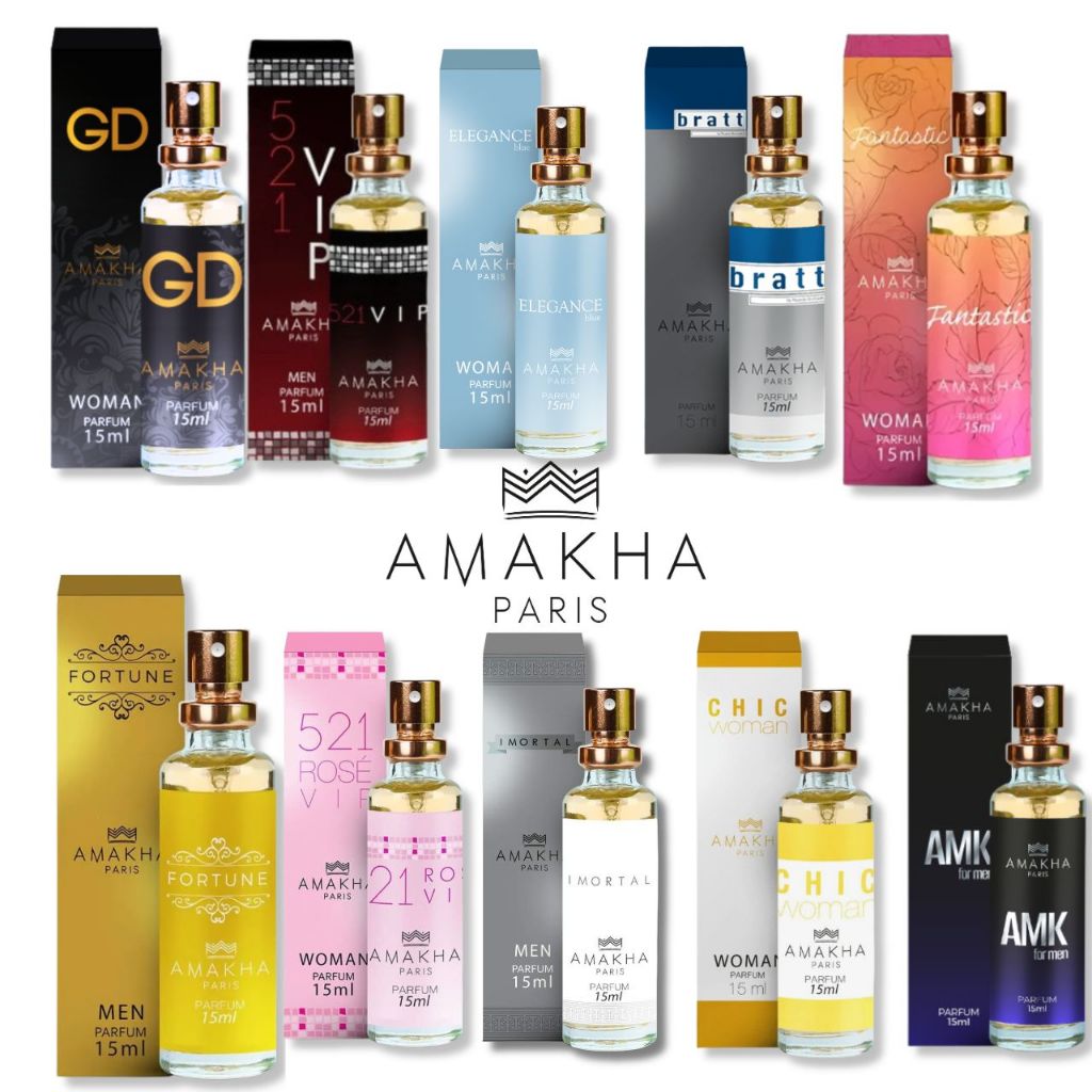 Kit Perfumes Amakha Paris 15ml - Os mais vendidos
