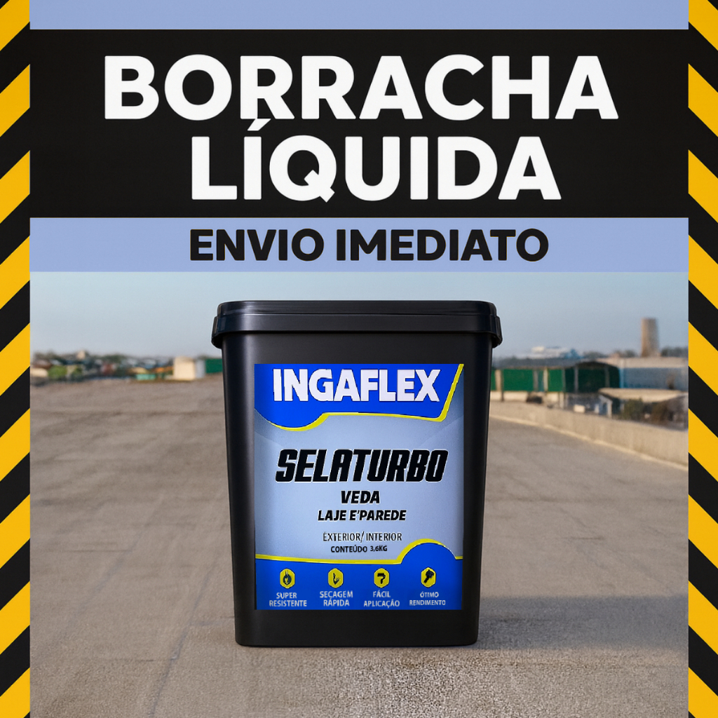 Borracha Líquida Impermeabilizante Ideal para Lajes, Telhados Selaturbo com Alta Durabilidade