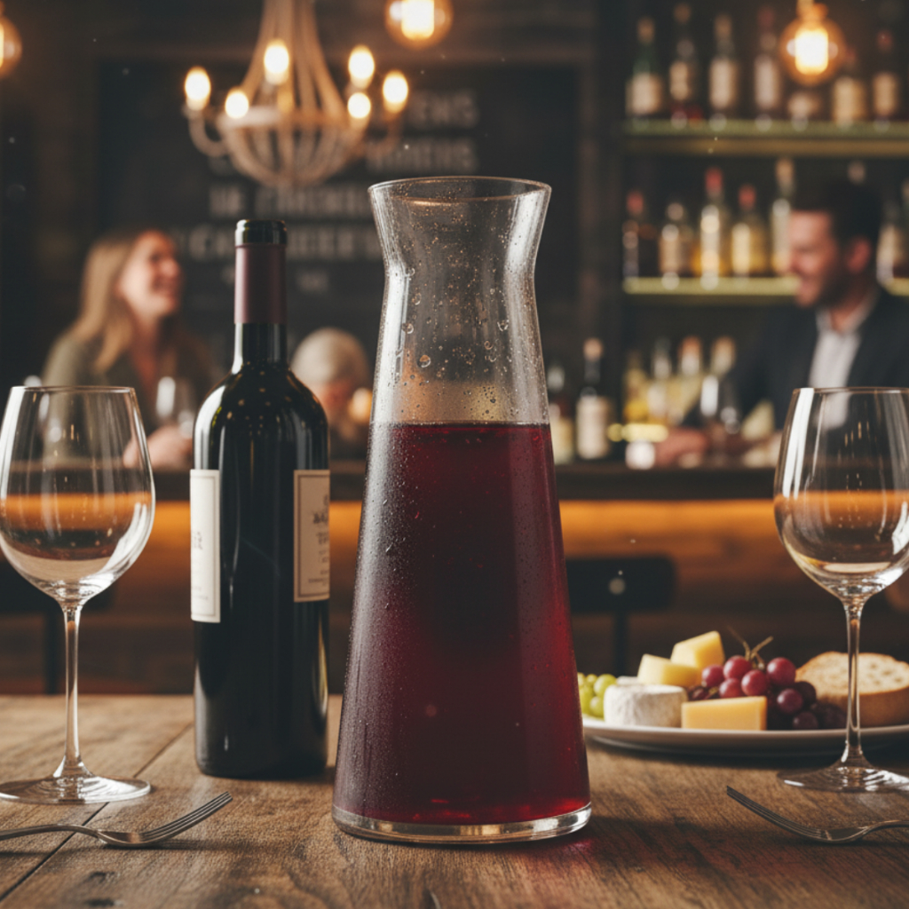 Decanter Paris de Vidro, Decanter para Vinho 1,17L - Ruvolo em Oferta na Shopee