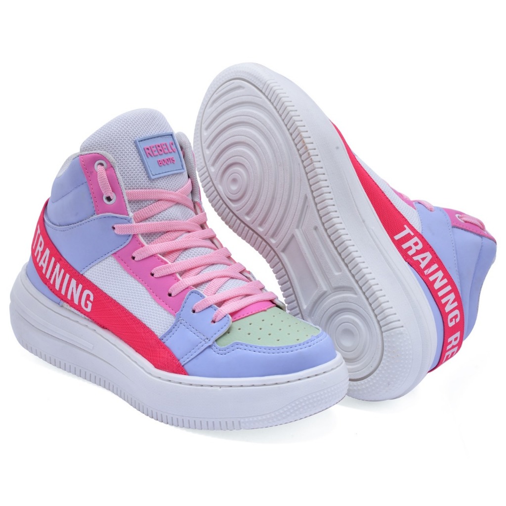 Tênis Botinha Feminina Cano Alto Moda Feminina Academia Musculação…