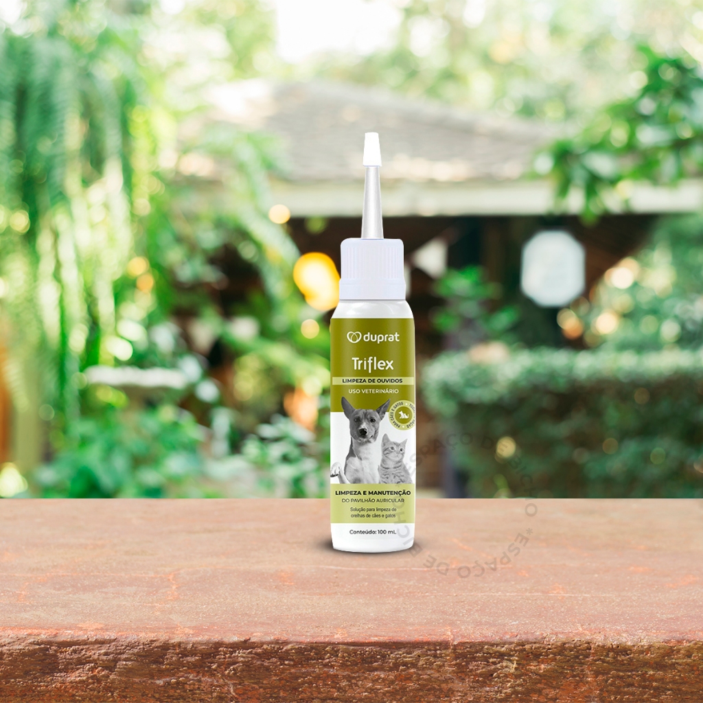Detalhes do Triflex Solução Otológica 100 ml – Limpeza de Ouvidos para Cães e Gatos | Duprat