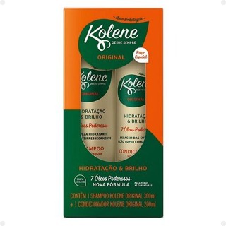 Kit Shampoo 300ml + Condicionador 200ml Kolene Original em Oferta na Shopee