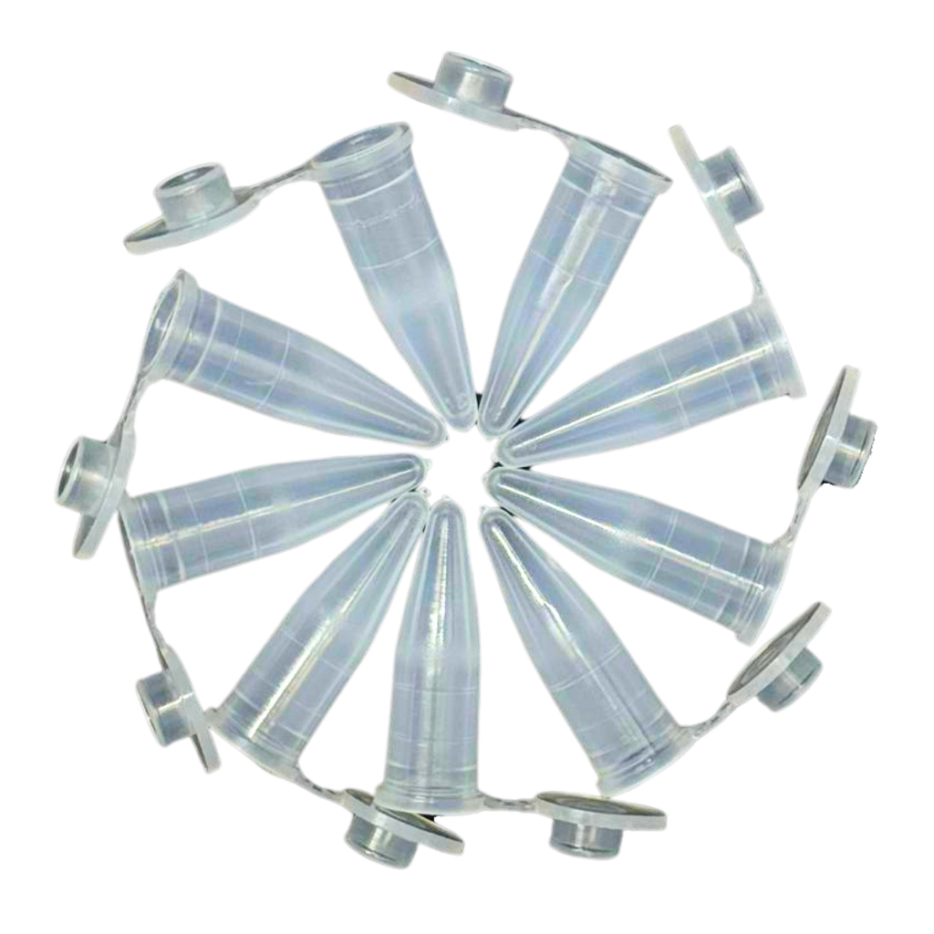 Microtubo Mini Frasco Cônico 0,5 Plus Pacotes com 500 Unidades - Incolor