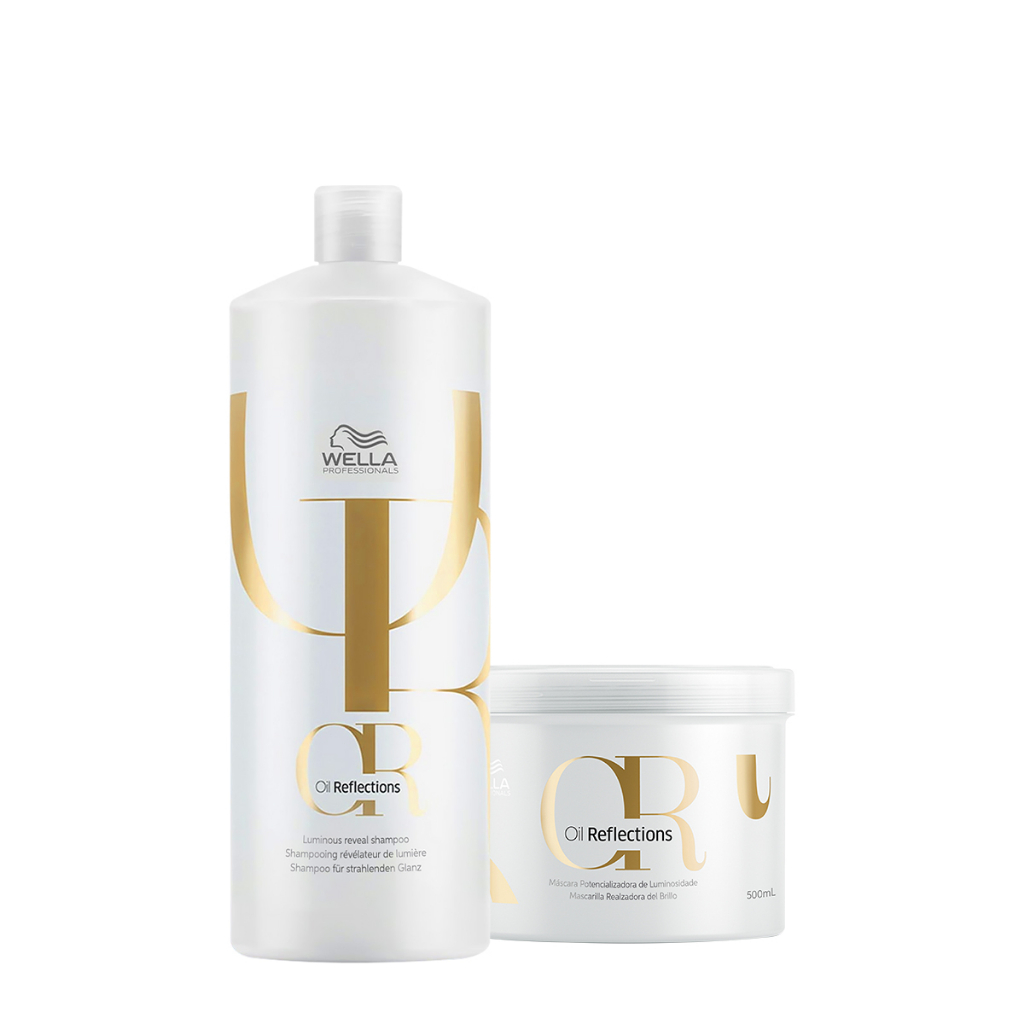 Kit Wella Professionals Oil Reflections Shampoo e Máscara (2 produtos). em Oferta na Shopee