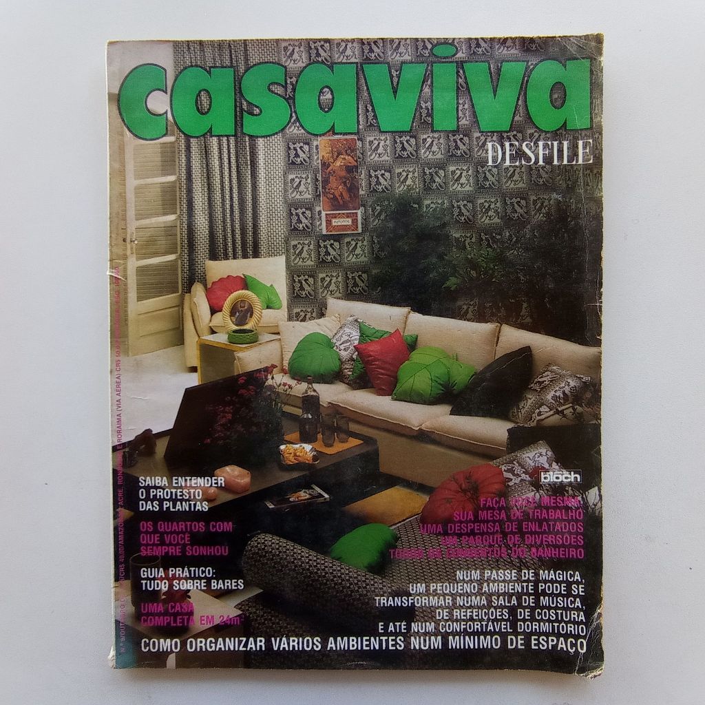 Revista Casa Viva Desfile nº 9 - Out/1978 - Arquitetura / Decoração / Paisagismo