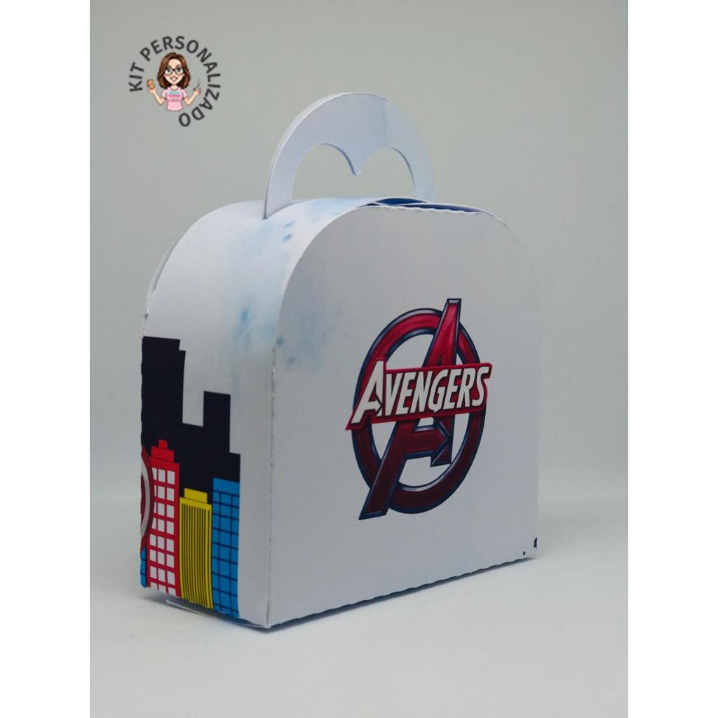 KIT LEMBRANCINHA PERSONALIZADA DE ANIVERSÁRIO OS VINGADORES - LEMBRANCINHA PERSONALIZADA PEGUE E MONTE — imagem 2 de 2