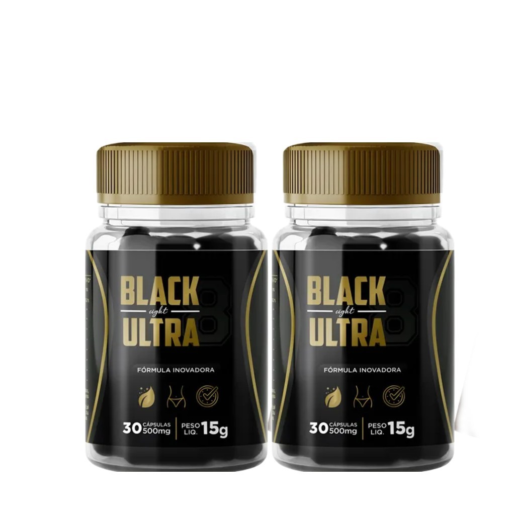 2x BLACK ULTRA ORIGINAL TOTAL 60 CÁPSULAS SUPLEMENTO ALIMENTAR  LOJA OFICIAL