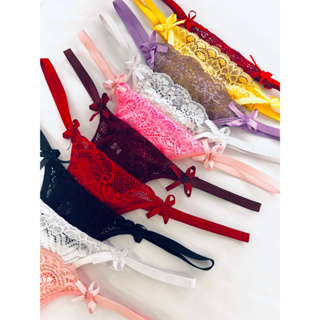 Kit 10 Calcinhas Fio Dental Regulável em Renda Sexy Feminina Lingerie Sensual Confortável em Oferta na Shopee