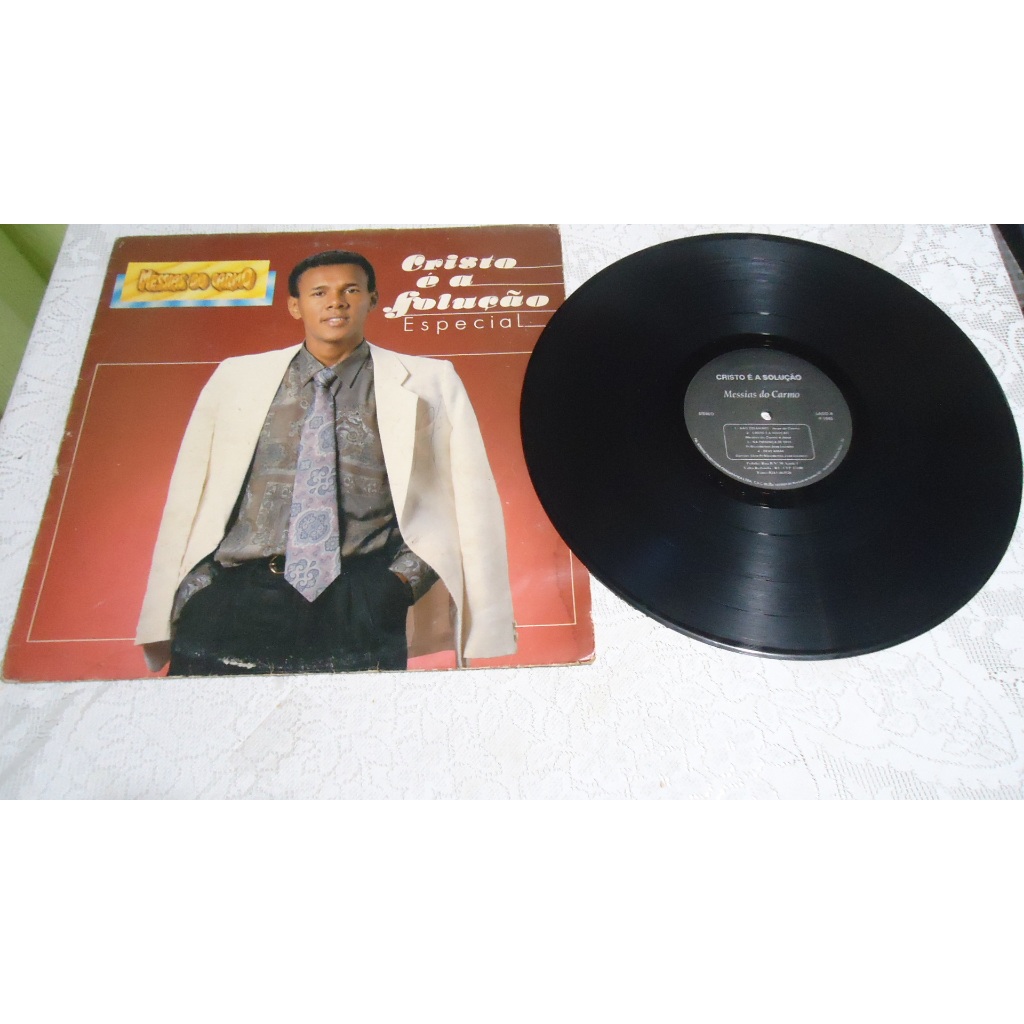 lp vinil. Messias do Carmo.Cristo foi a solução. evangélico/gospel.