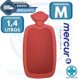 Bolsa Água Quente Média Compressa 1,4 Litros Bordo Mercur em Oferta na Shopee