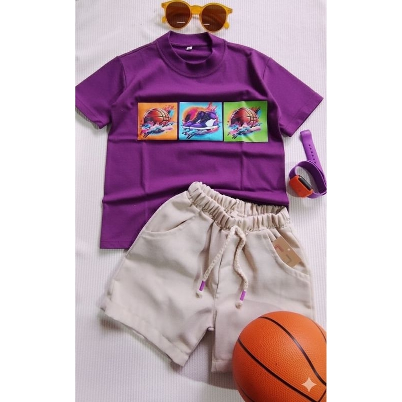 kit conjunto menino esporte temático  copa menino  camiseta  atleta escola jogos passeios  estiloso confortável algodão