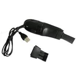 Mini Aspirador de Pó Portátil FD-368 USB – Recarregável e Silencioso – Preto