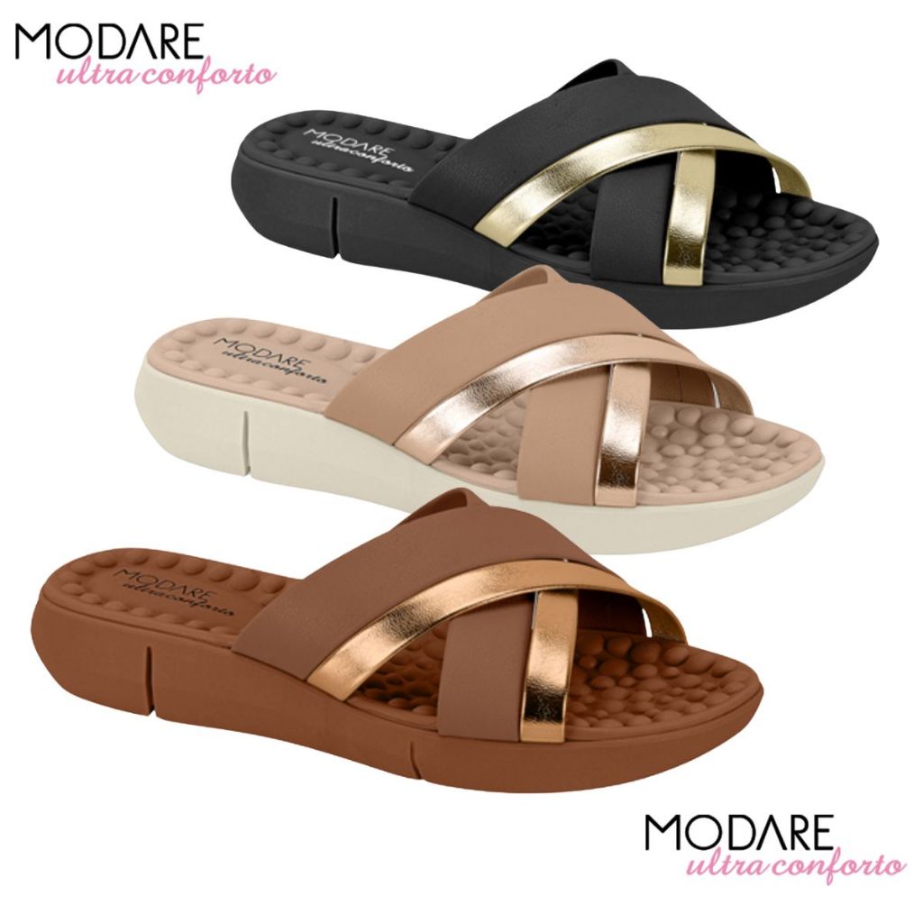 Tamanco Chinelo Feminino Modare Ortopedica Massageadora Esporão Macio Ref: 7142.144